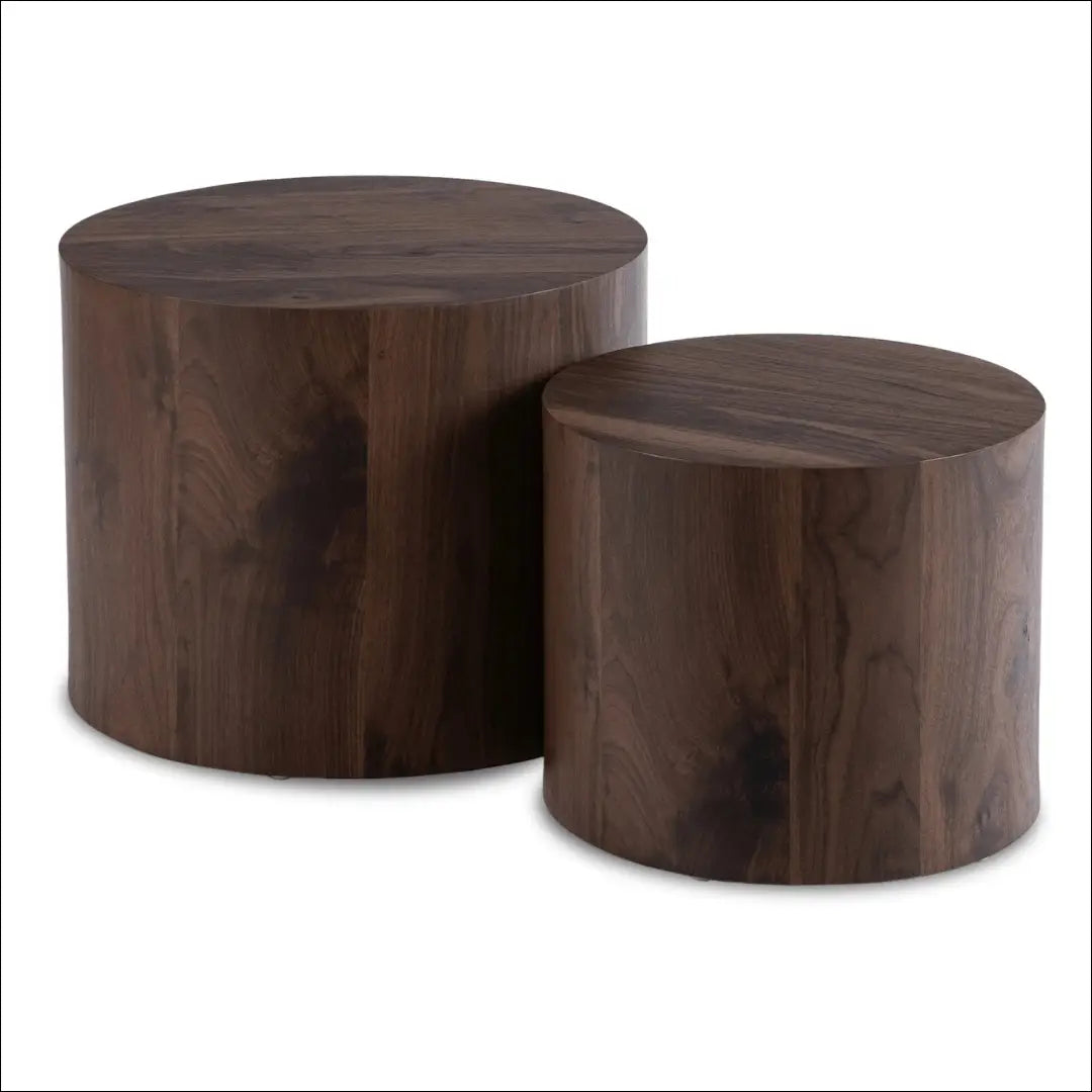 Kavos staliukų rinkinys iš MDF riešuto spalvos TE738 - €126 Save 15% 100-200, __label:Pristatymas 5-14 d.d., elite,