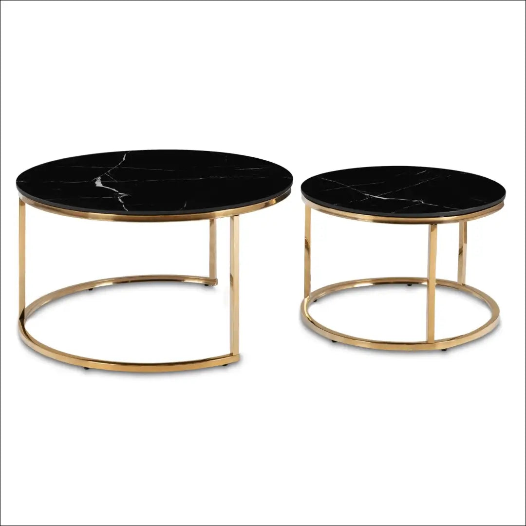 Kavos staliukų rinkinys juodos spalvos / auksinės TE1016 - €170 Save 15% 100-200, __label:Pristatymas 5-14 d.d., elite,