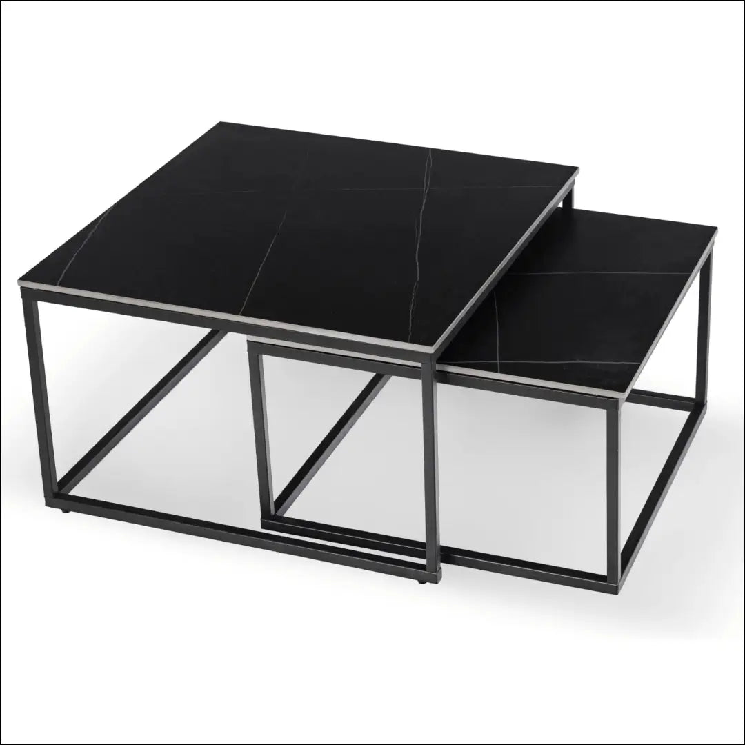 Kavos staliukų rinkinys juodos spalvos / marmuro TE1250 - €145 Save 15% 100-200, __label:Pristatymas 5-14 d.d., elite,