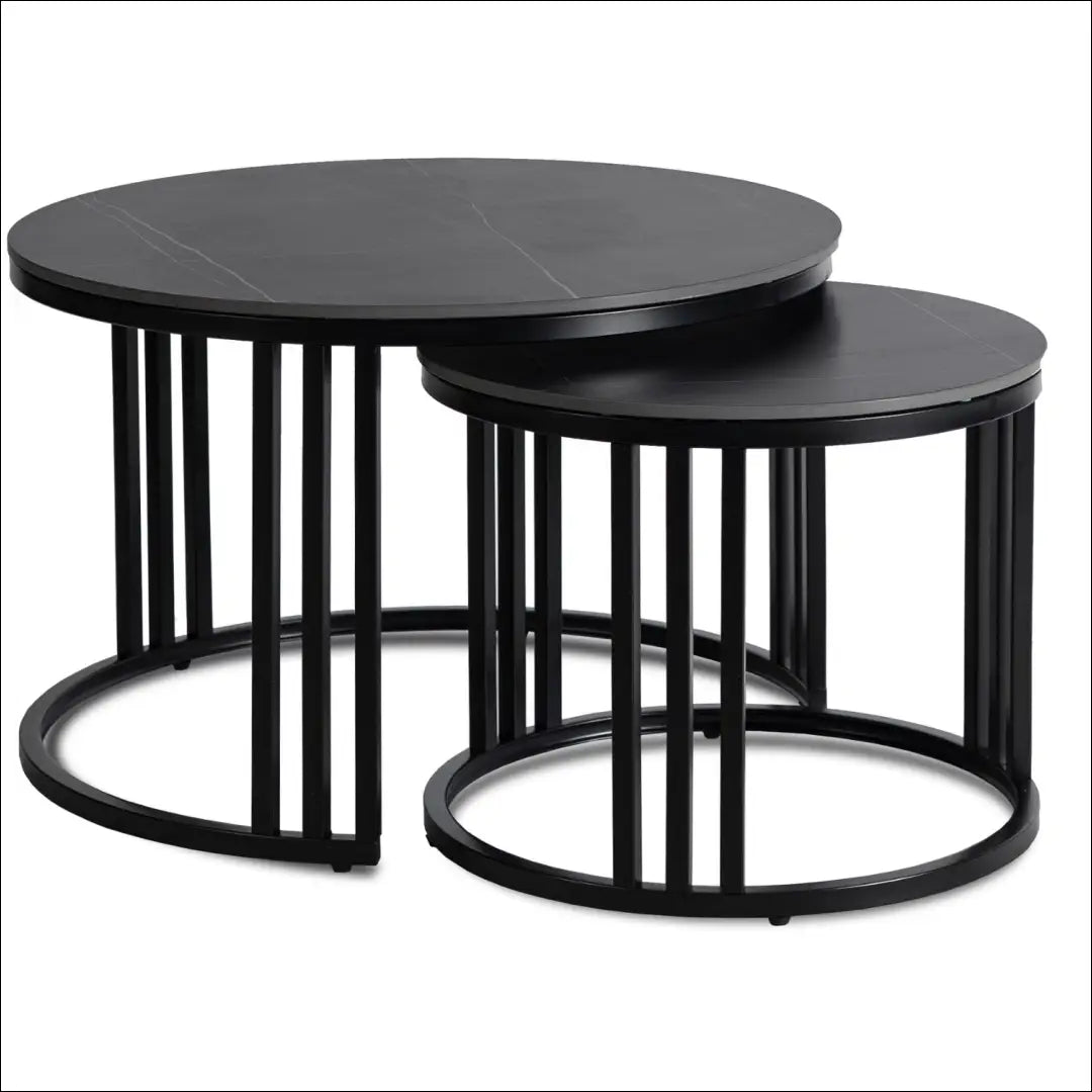 Kavos staliukų rinkinys juodos spalvos / marmuro TE490 - €134 Save 15% 100-200, __label:Pristatymas 5-14 d.d., elite,