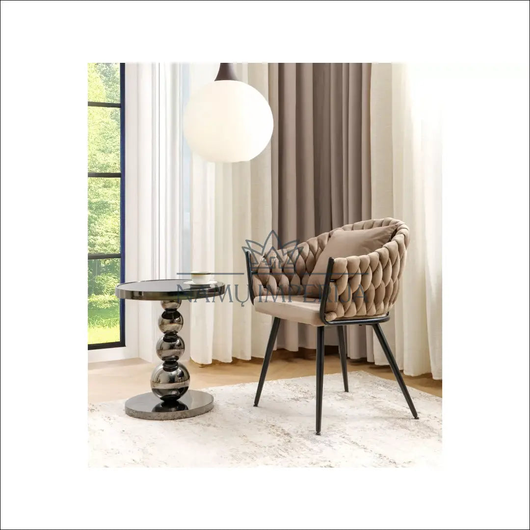 Kėdė AL018 - 100-200, __label:Pristatymas 5-14 d.d., color-kremas, color-pilka, color-ruda €100 to €200 Armchairs