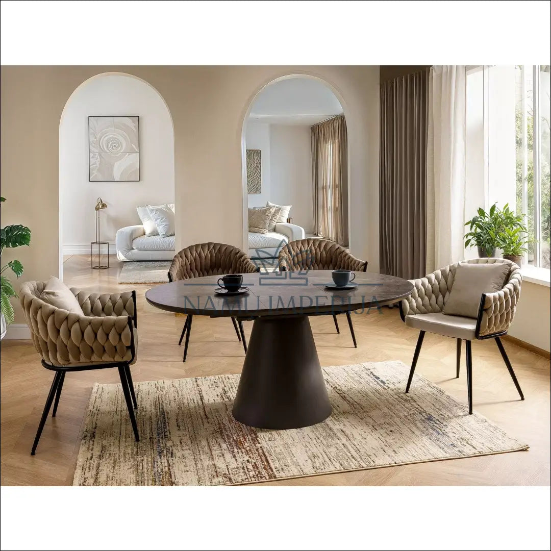 Kėdė AL018 - 100-200, __label:Pristatymas 5-14 d.d., color-kremas, color-pilka, color-ruda €100 to €200 Armchairs
