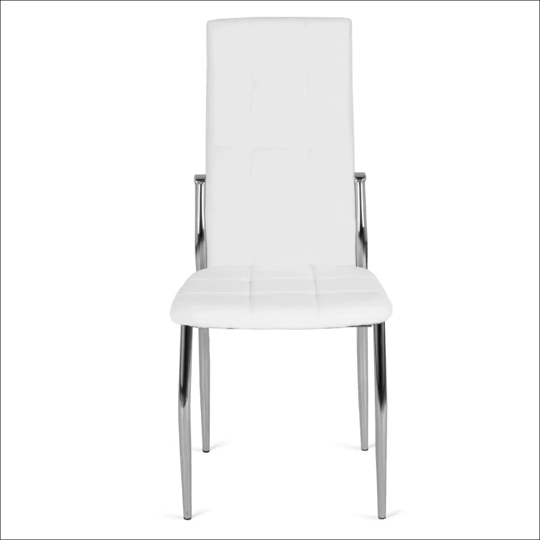 Kėdė iš eko odos baltos spalvos TE040 - €43 Save 15% 25-50, __label:Pristatymas 5-14 d.d., elite, Krzesła, spalva-balta