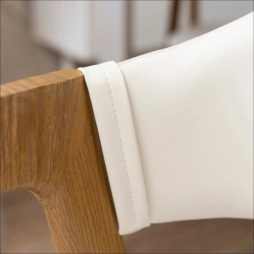 Kėdė iš eko odos baltos spalvos TE416 - €58 Save 15% 50-100, __label:Pristatymas 5-14 d.d., elite, Krzesła,