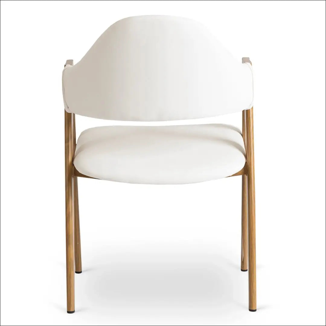 Kėdė iš eko odos baltos spalvos TE416 - €58 Save 15% 50-100, __label:Pristatymas 5-14 d.d., elite, Krzesła,
