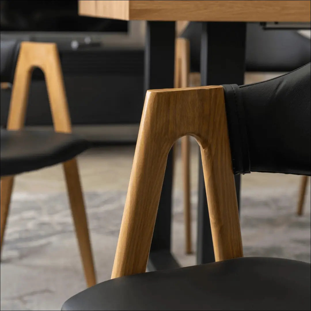 Kėdė iš eko odos juodos spalvos TE109 - €58 Save 15% 50-100, __label:Pristatymas 5-14 d.d., elite, Krzesła,
