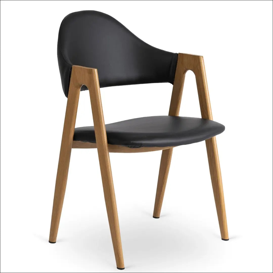 Kėdė iš eko odos juodos spalvos TE109 - €58 Save 15% 50-100, __label:Pristatymas 5-14 d.d., elite, Krzesła,