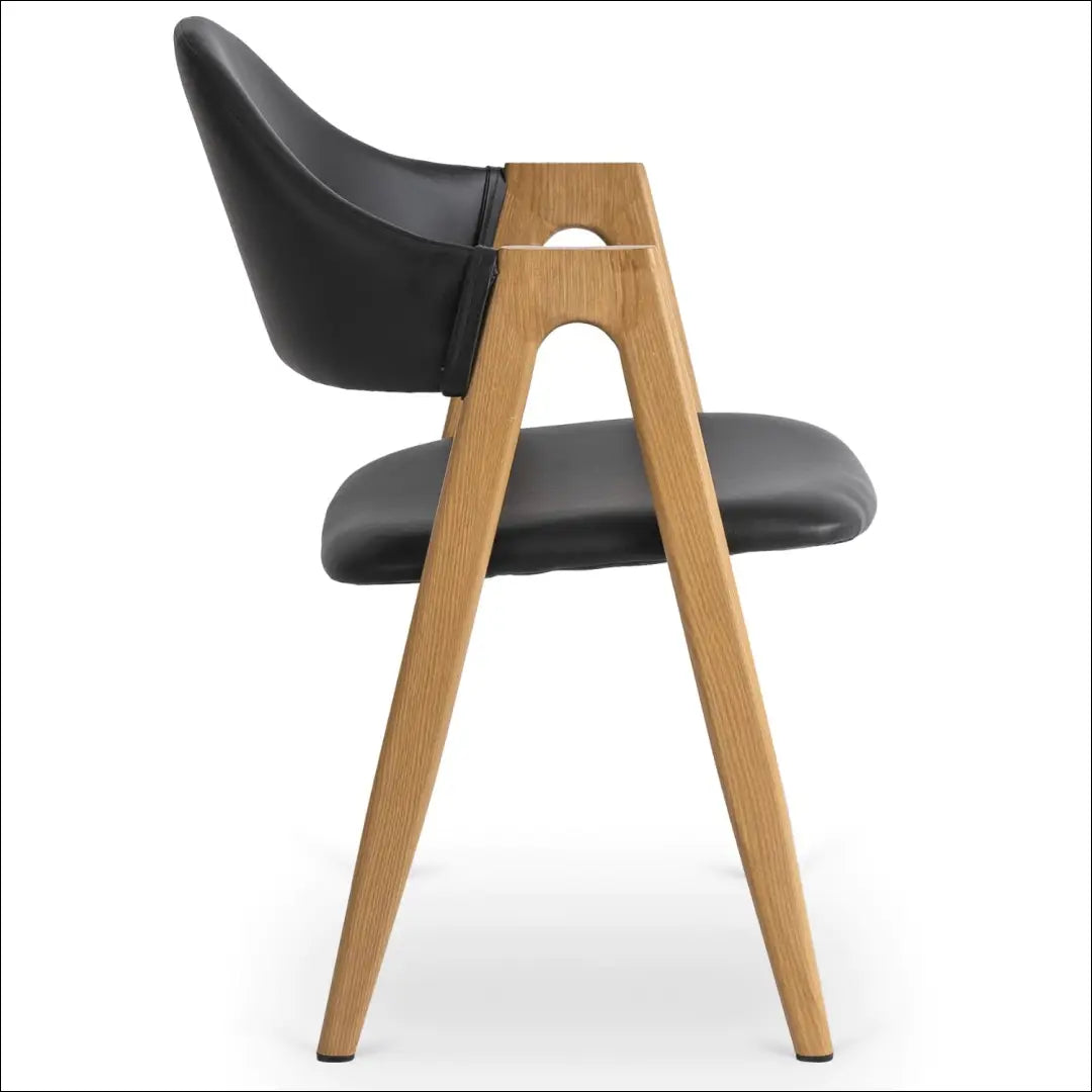 Kėdė iš eko odos juodos spalvos TE109 - €58 Save 15% 50-100, __label:Pristatymas 5-14 d.d., elite, Krzesła,