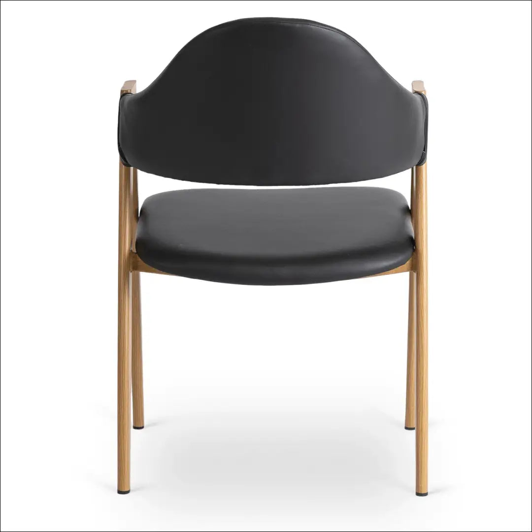 Kėdė iš eko odos juodos spalvos TE109 - €58 Save 15% 50-100, __label:Pristatymas 5-14 d.d., elite, Krzesła,