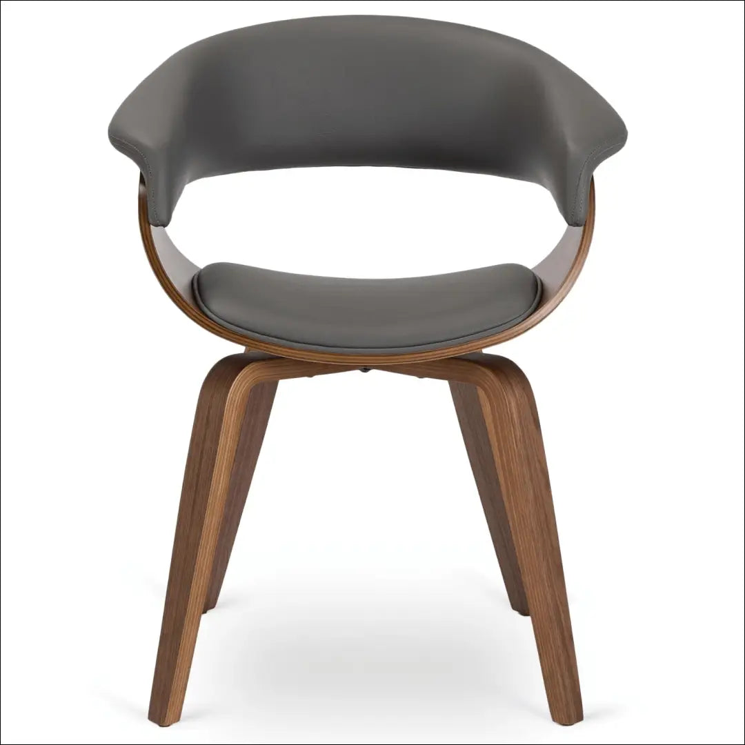 Kėdė iš eko odos pilkos spalvos / riešuto TE1074 - €145 Save 15% 100-200, __label:Pristatymas 5-14 d.d., elite,