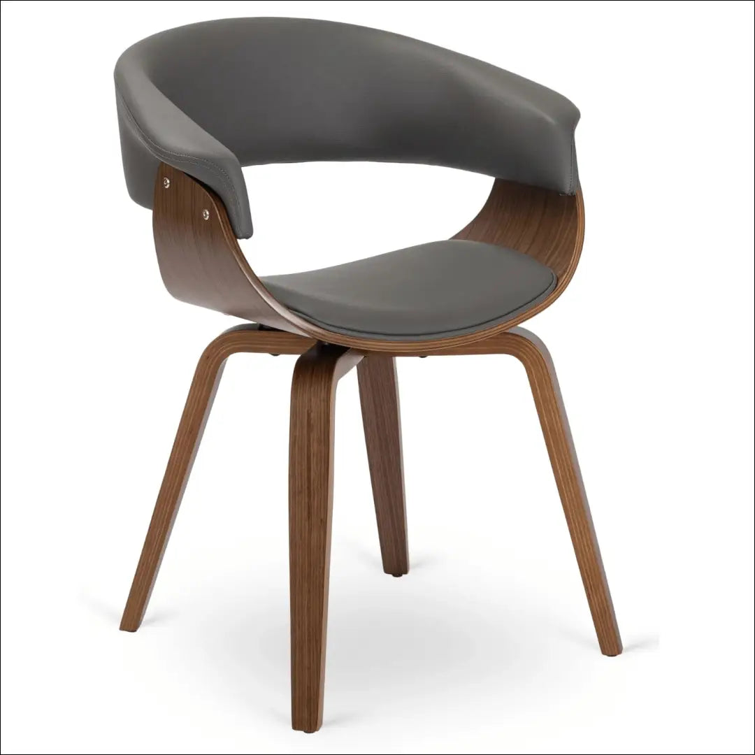 Kėdė iš eko odos pilkos spalvos / riešuto TE1074 - €145 Save 15% 100-200, __label:Pristatymas 5-14 d.d., elite,