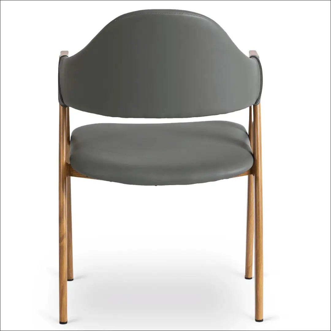 Kėdė iš eko odos pilkos spalvos TE415 - €58 Save 15% 50-100, __label:Pristatymas 5-14 d.d., elite, Krzesła,
