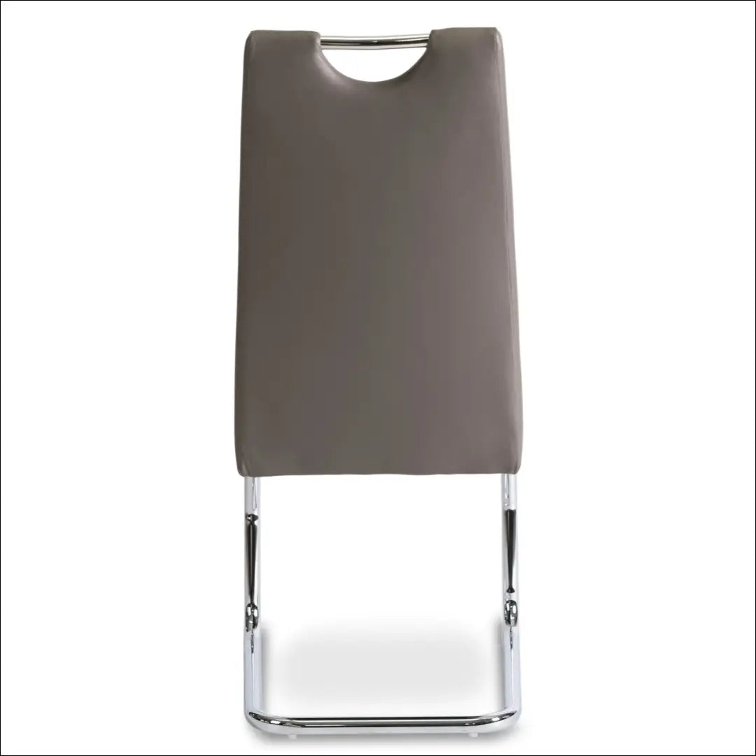 Kėdė iš eko odos pilkos spalvos TE457 - €54 Save 15% 50-100, __label:Pristatymas 5-14 d.d., elite, Krzesła,