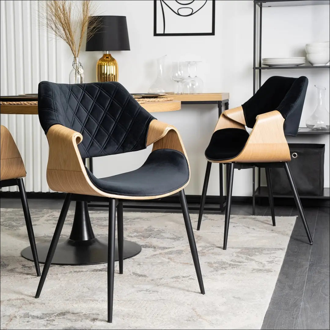 Kėdė juoda/auksinio ąžuolo aksomas TE1472 - €141.74 Save 15% __label:Pristatymas 5-14 d.d., Newelite Naujausi produktai
