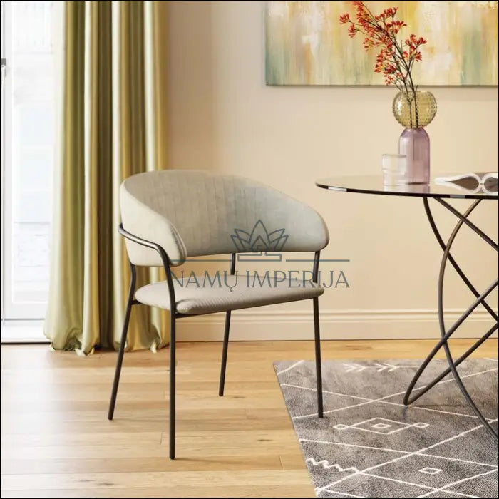 Kėdė ’Kare Design’ VI464 - €90 Save 55% 50-100, color-juoda, color-pilka, color-smelio, kedes-valgomojo Aksomas