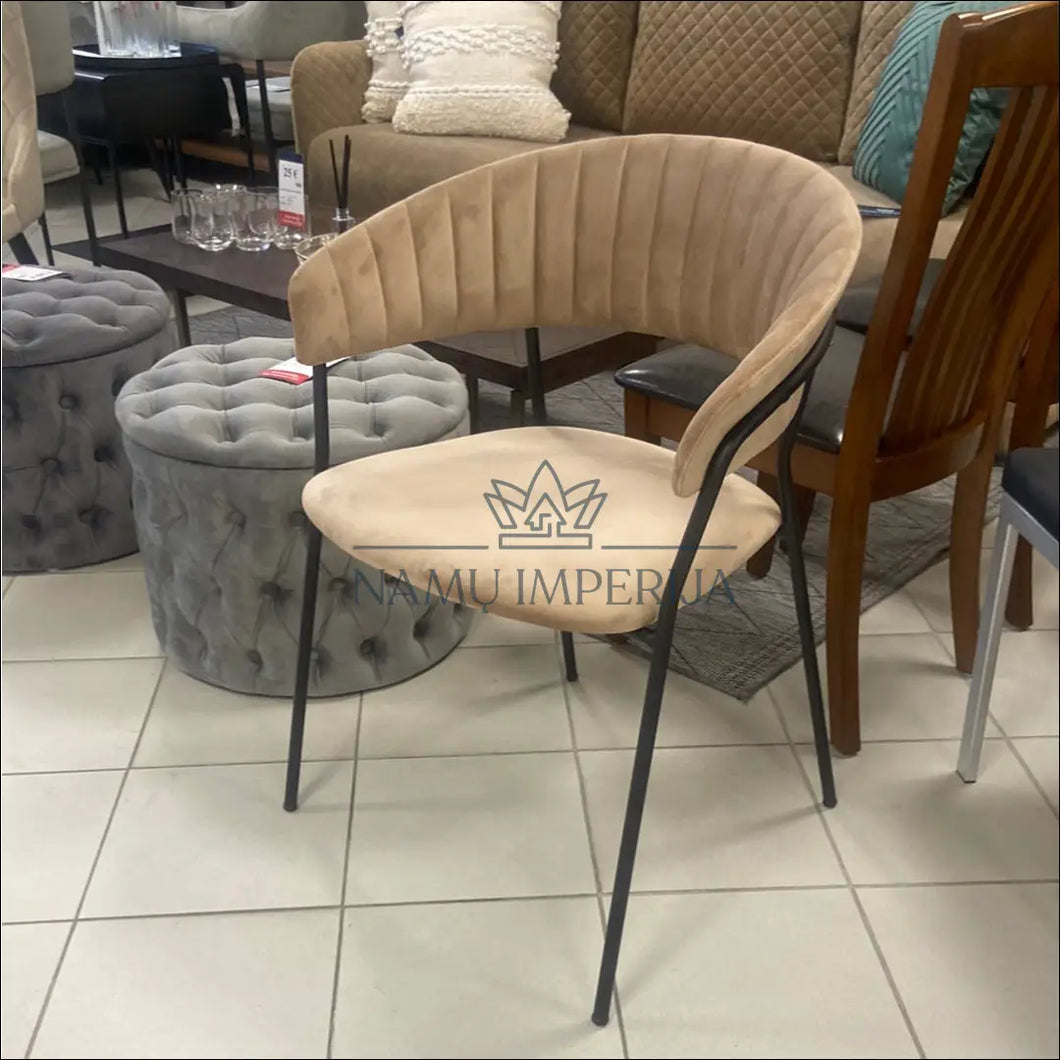 Kėdė ’Kare Design’ VI466 - €76 Save 60% 50-100, color-juoda, color-ruda, kedes-valgomojo, material-aksomas