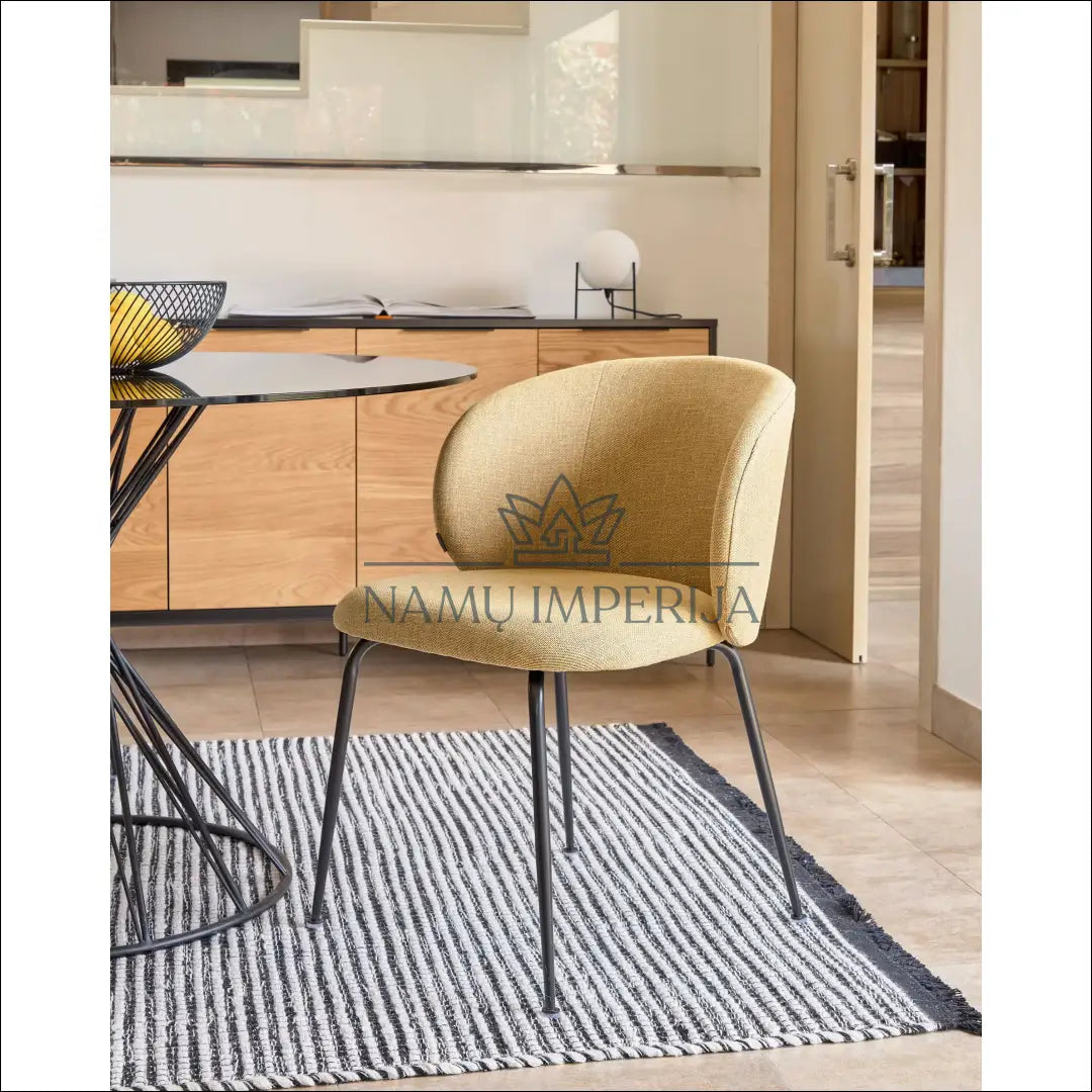 Kėdė ’Kave Home’ VI1067 - €75 Save 50% 50-100, __label:Pristatymas 1-2 d.d., color-geltona, kedes-valgomojo,