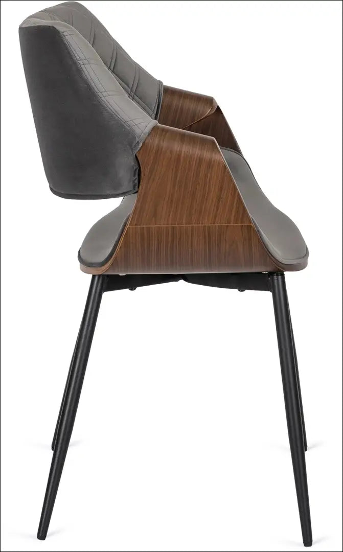 Kėdė pilka/riešutmedžio spalvos aksomas TE1471 - €141.74 Save 15% __label:Pristatymas 5-14 d.d., Newelite Naujausi