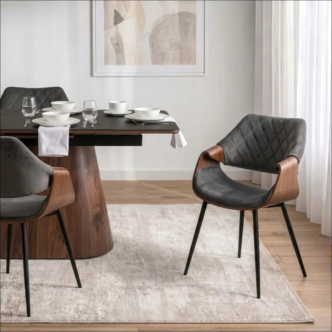 Kėdė pilka/riešutmedžio spalvos aksomas TE1471 - €141.74 Save 15% __label:Pristatymas 5-14 d.d., Newelite Naujausi