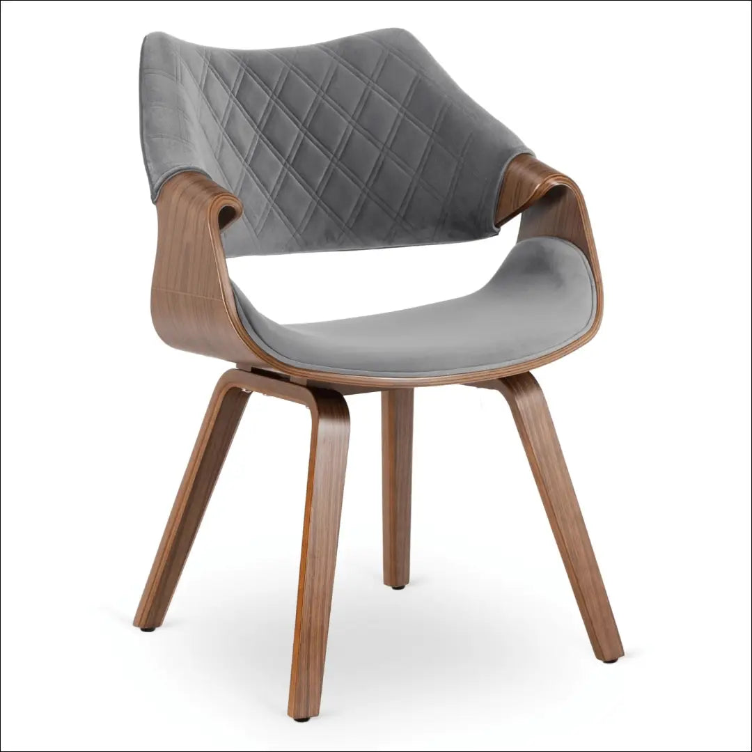 Kėdė pilka/riešutmedžio spalvos aksomas TE2095 - €145.20 Save 15% __label:Pristatymas 5-14 d.d., Newelite Naujausi