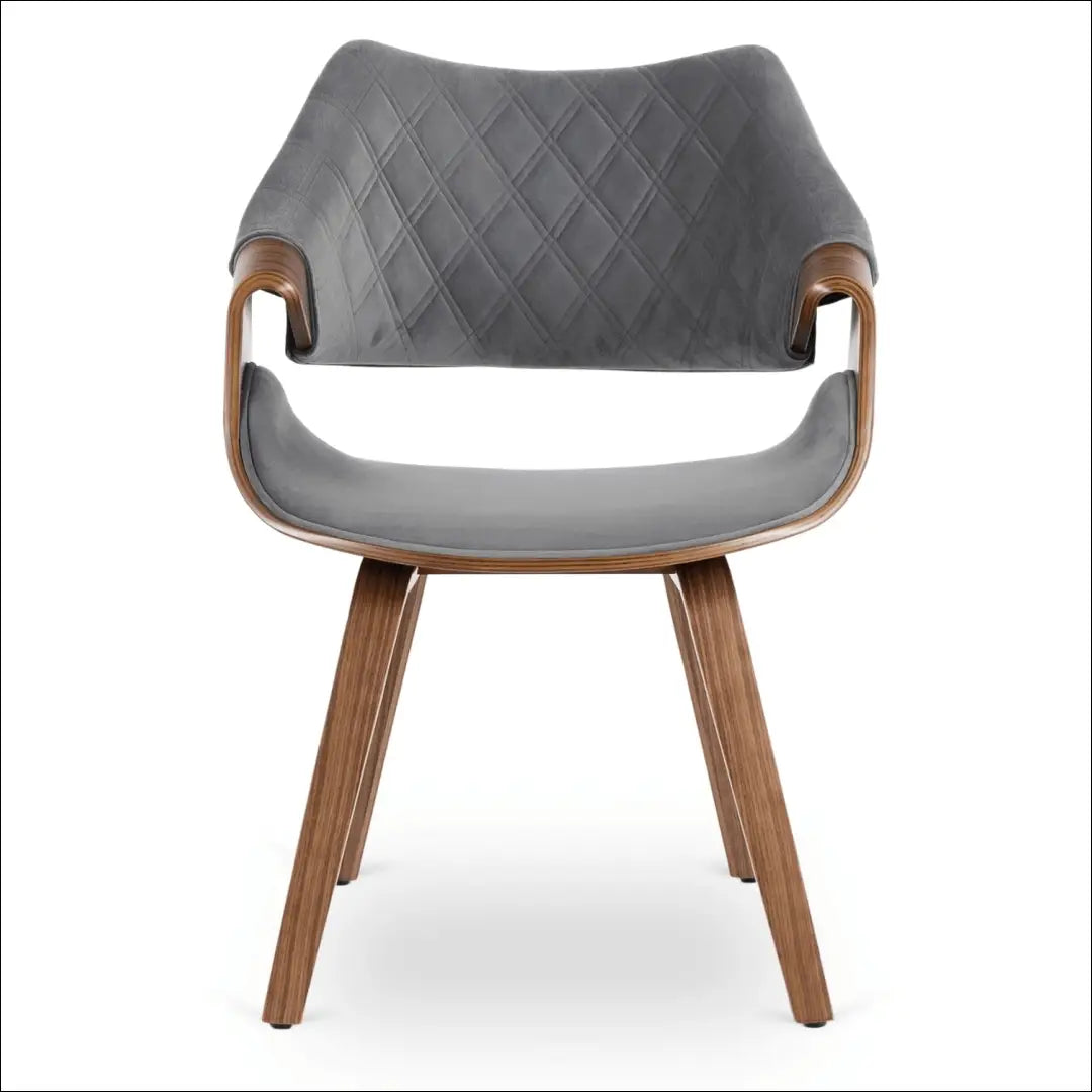 Kėdė pilka/riešutmedžio spalvos aksomas TE2095 - €145.20 Save 15% __label:Pristatymas 5-14 d.d., Newelite Naujausi