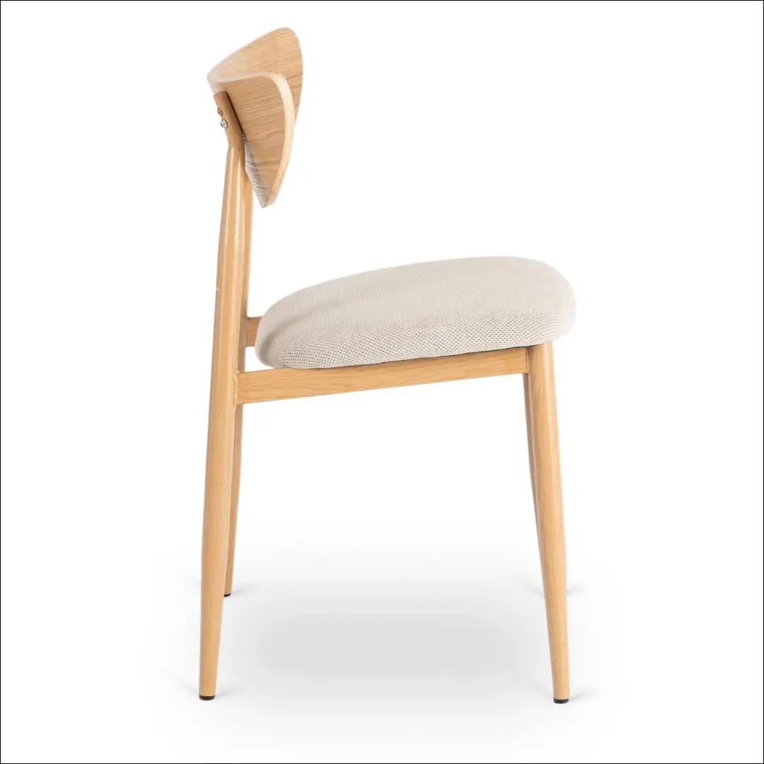 Kėdė su audiniu ąžuolo spalvos / smėlio TE894 - €58 Save 15% 50-100, __label:Pristatymas 5-14 d.d., elite, Krzesła,