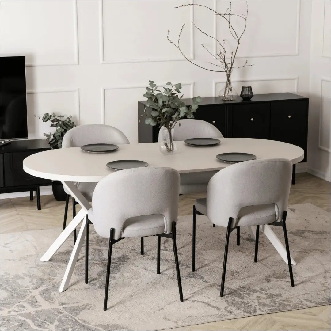 Kėdė su audiniu juodos spalvos / pilkos TE745 - €80 Save 15% 50-100, __label:Pristatymas 5-14 d.d., elite, Krzesła,