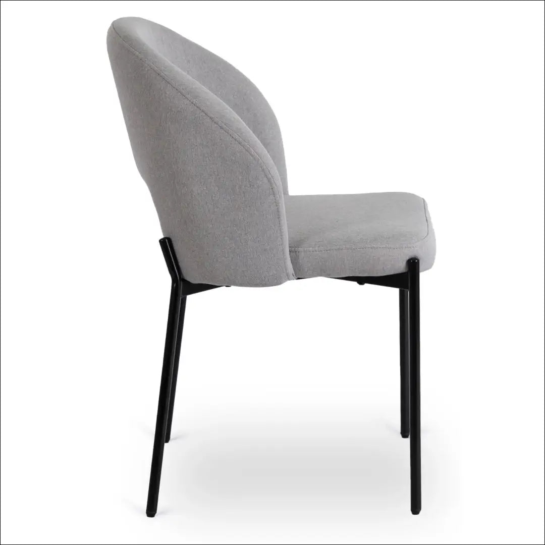 Kėdė su audiniu juodos spalvos / pilkos TE745 - €80 Save 15% 50-100, __label:Pristatymas 5-14 d.d., elite, Krzesła,