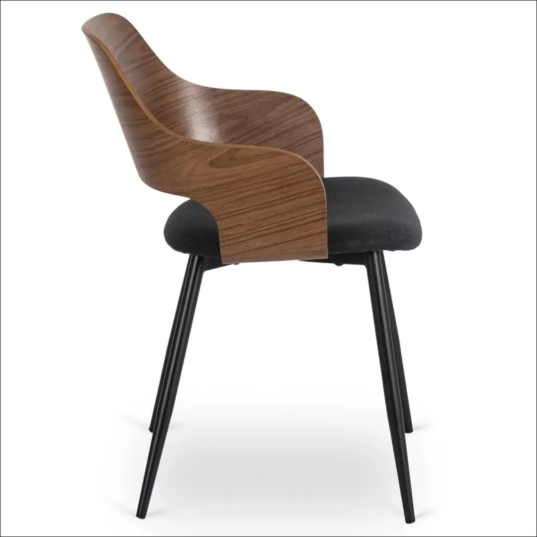 Kėdė su audiniu juodos spalvos / riešuto TE354 - €127 Save 15% 100-200, __label:Pristatymas 5-14 d.d., elite, Krzesła,