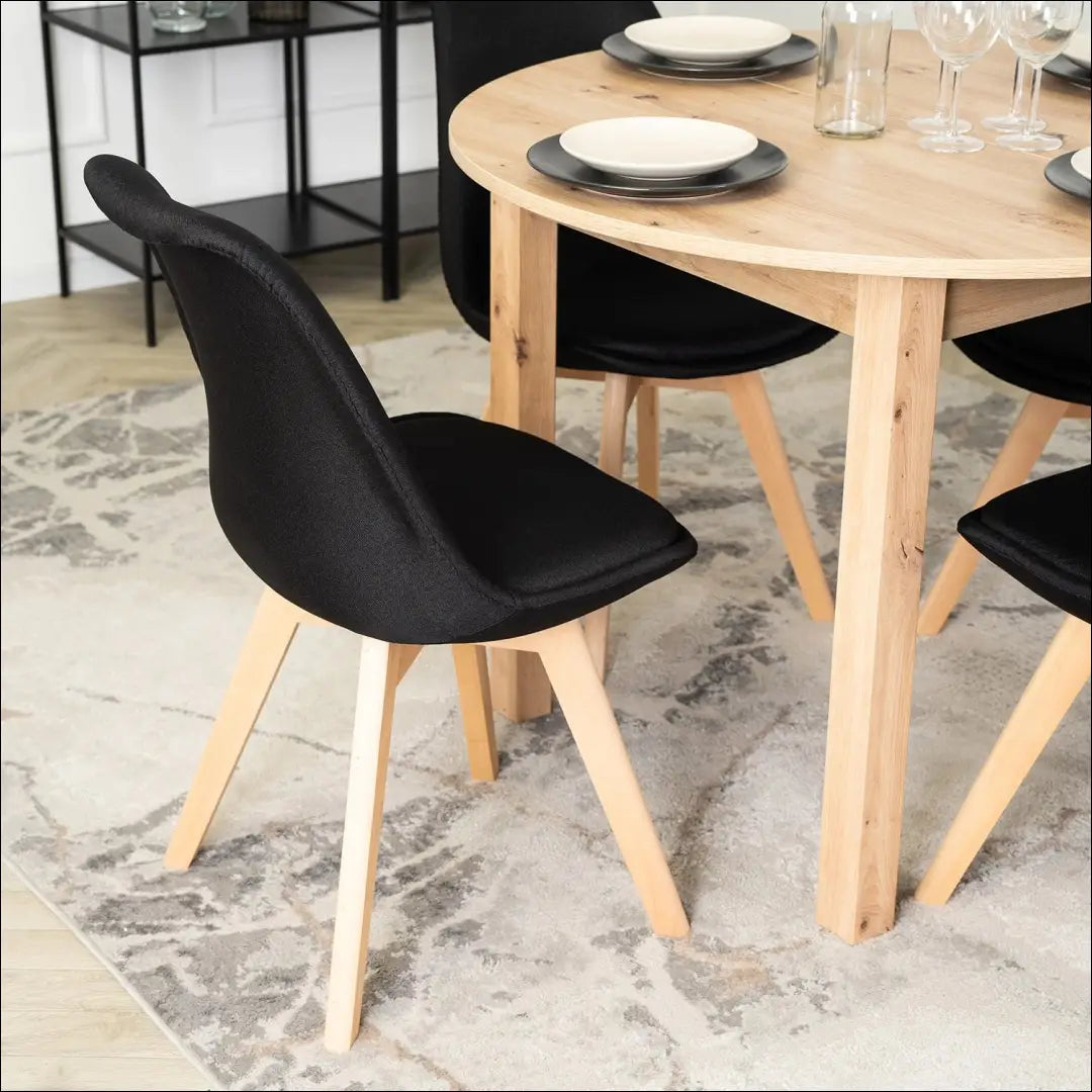 Kėdė su audiniu juodos spalvos TE257 - €50 Save 15% 50-100, __label:Pristatymas 5-14 d.d., elite, Krzesła, spalva-juoda