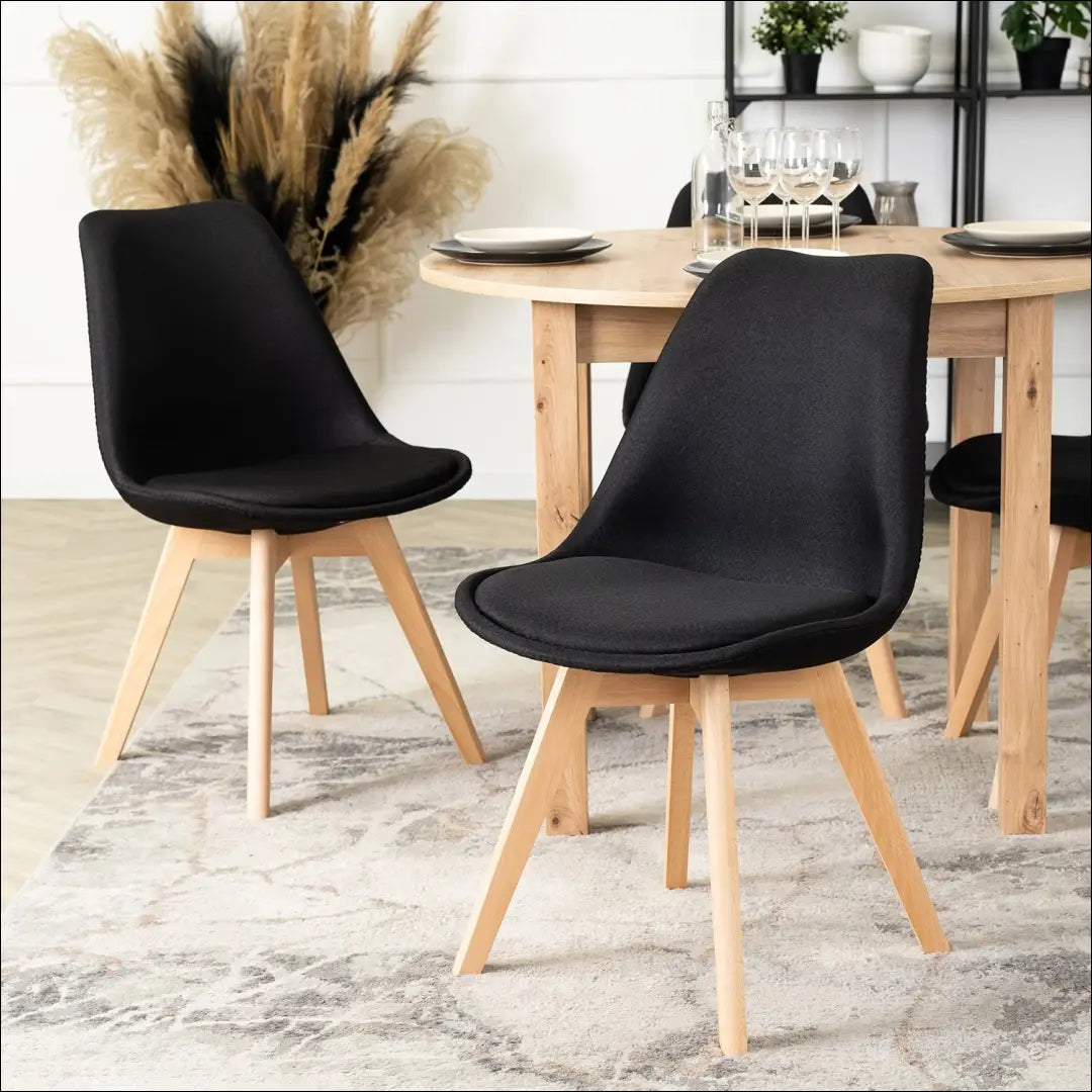 Kėdė su audiniu juodos spalvos TE257 - €50 Save 15% 50-100, __label:Pristatymas 5-14 d.d., elite, Krzesła, spalva-juoda