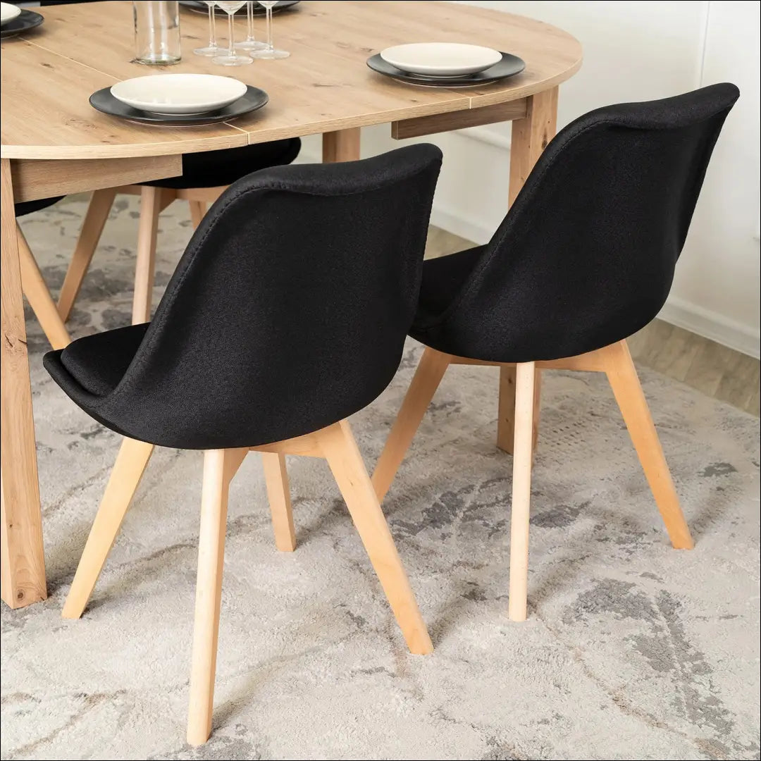 Kėdė su audiniu juodos spalvos TE257 - €50 Save 15% 50-100, __label:Pristatymas 5-14 d.d., elite, Krzesła, spalva-juoda
