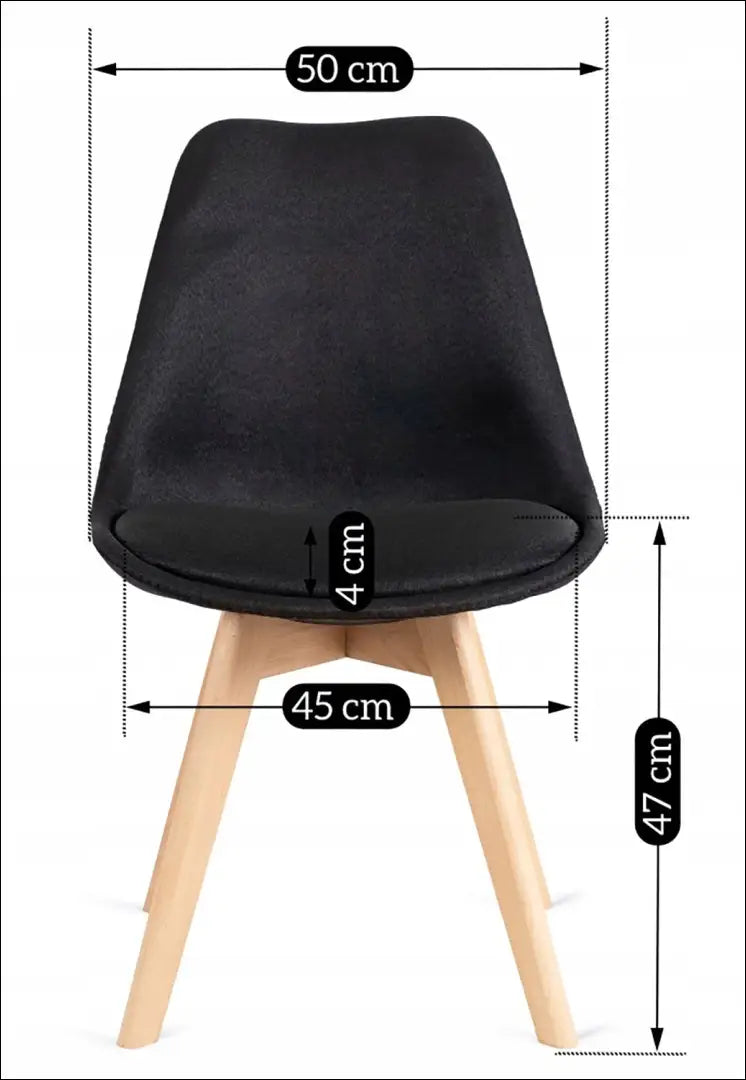 Kėdė su audiniu juodos spalvos TE257 - €50 Save 15% 50-100, __label:Pristatymas 5-14 d.d., elite, Krzesła, spalva-juoda