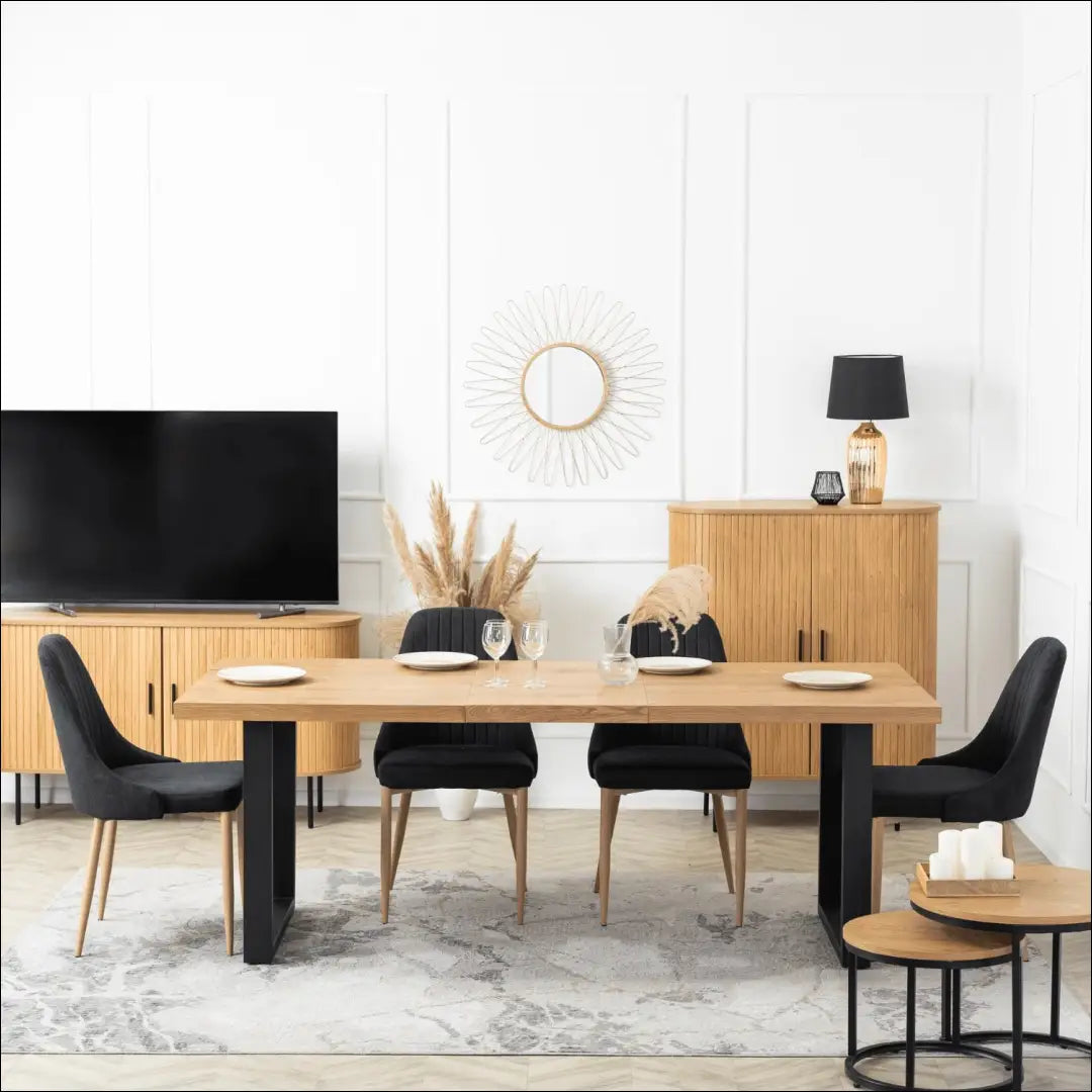 Kėdė su audiniu juodos spalvos TE334 - €60 Save 15% 50-100, __label:Pristatymas 5-14 d.d., elite, Krzesła, spalva-juoda