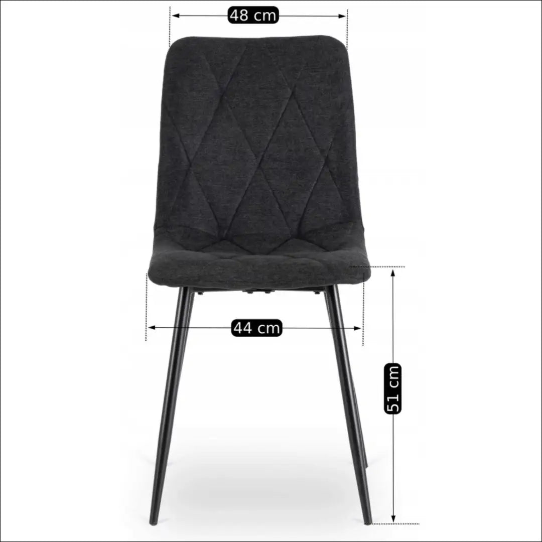 Kėdė su audiniu juodos spalvos TE425 - €35 Save 15% 25-50, __label:Pristatymas 5-14 d.d., elite, Krzesła, spalva-juoda