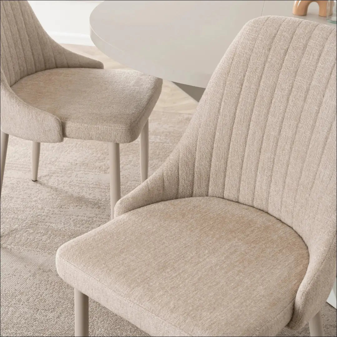 Kėdė su audiniu kreminės spalvos TE913 - €62 Save 15% 50-100, __label:Pristatymas 5-14 d.d., elite, Krzesła,