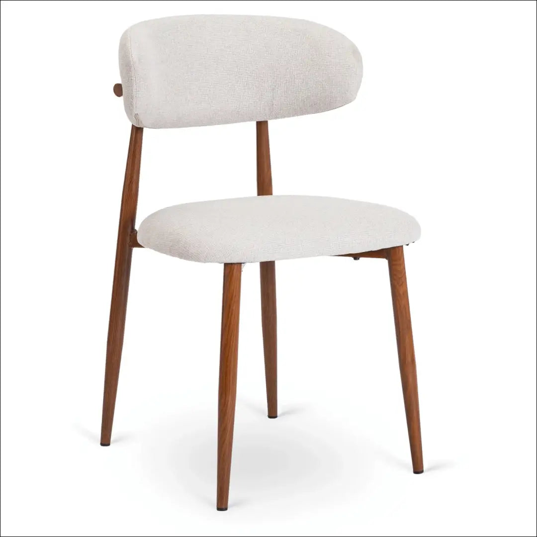 Kėdė su audiniu pilkos spalvos / riešuto TE781 - €73 Save 15% 50-100, __label:Pristatymas 5-14 d.d., elite, Krzesła,