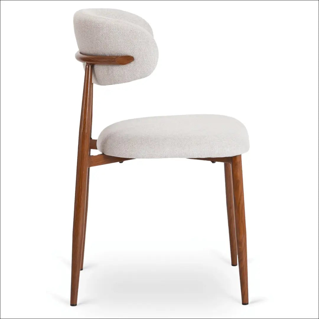 Kėdė su audiniu pilkos spalvos / riešuto TE781 - €73 Save 15% 50-100, __label:Pristatymas 5-14 d.d., elite, Krzesła,