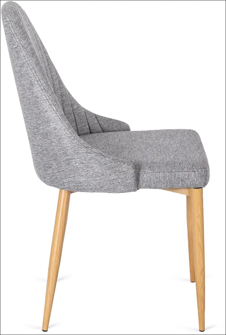 Kėdė su audiniu pilkos spalvos TE072 - €62 Save 15% 50-100, __label:Pristatymas 5-14 d.d., elite, Krzesła, spalva-pilka