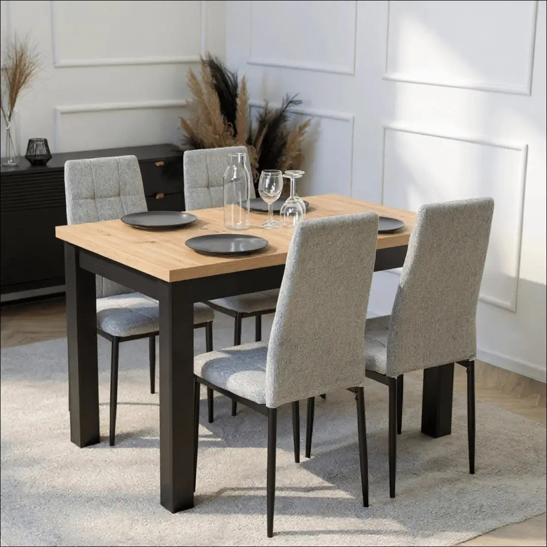 Kėdė su audiniu pilkos spalvos TE165 - €33 Save 15% 25-50, __label:Pristatymas 5-14 d.d., elite, Krzesła, spalva-pilka