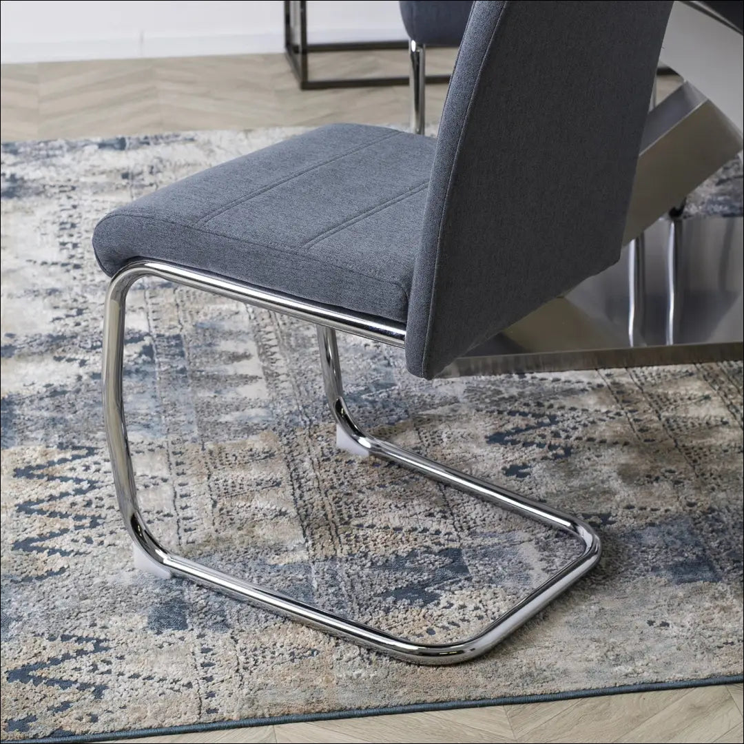 Kėdė su audiniu pilkos spalvos TE169 - €54 Save 15% 50-100, __label:Pristatymas 5-14 d.d., elite, Krzesła, spalva-pilka