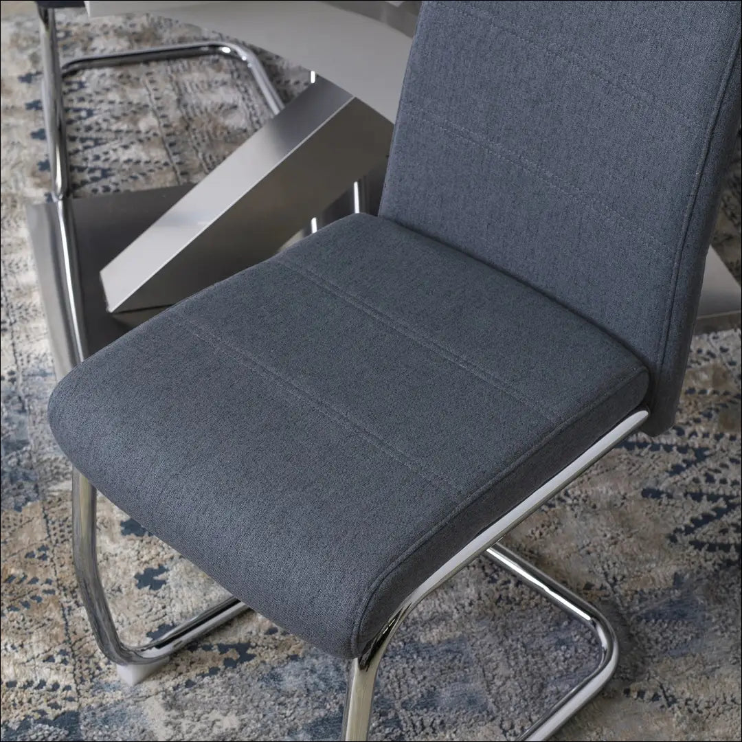 Kėdė su audiniu pilkos spalvos TE169 - €54 Save 15% 50-100, __label:Pristatymas 5-14 d.d., elite, Krzesła, spalva-pilka