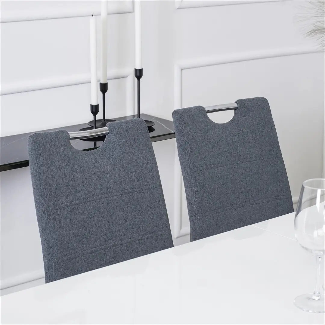 Kėdė su audiniu pilkos spalvos TE169 - €54 Save 15% 50-100, __label:Pristatymas 5-14 d.d., elite, Krzesła, spalva-pilka