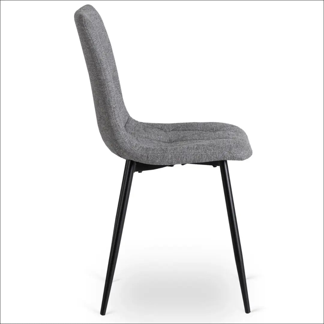 Kėdė su audiniu pilkos spalvos TE424 - €35 Save 15% 25-50, __label:Pristatymas 5-14 d.d., elite, Krzesła, spalva-pilka