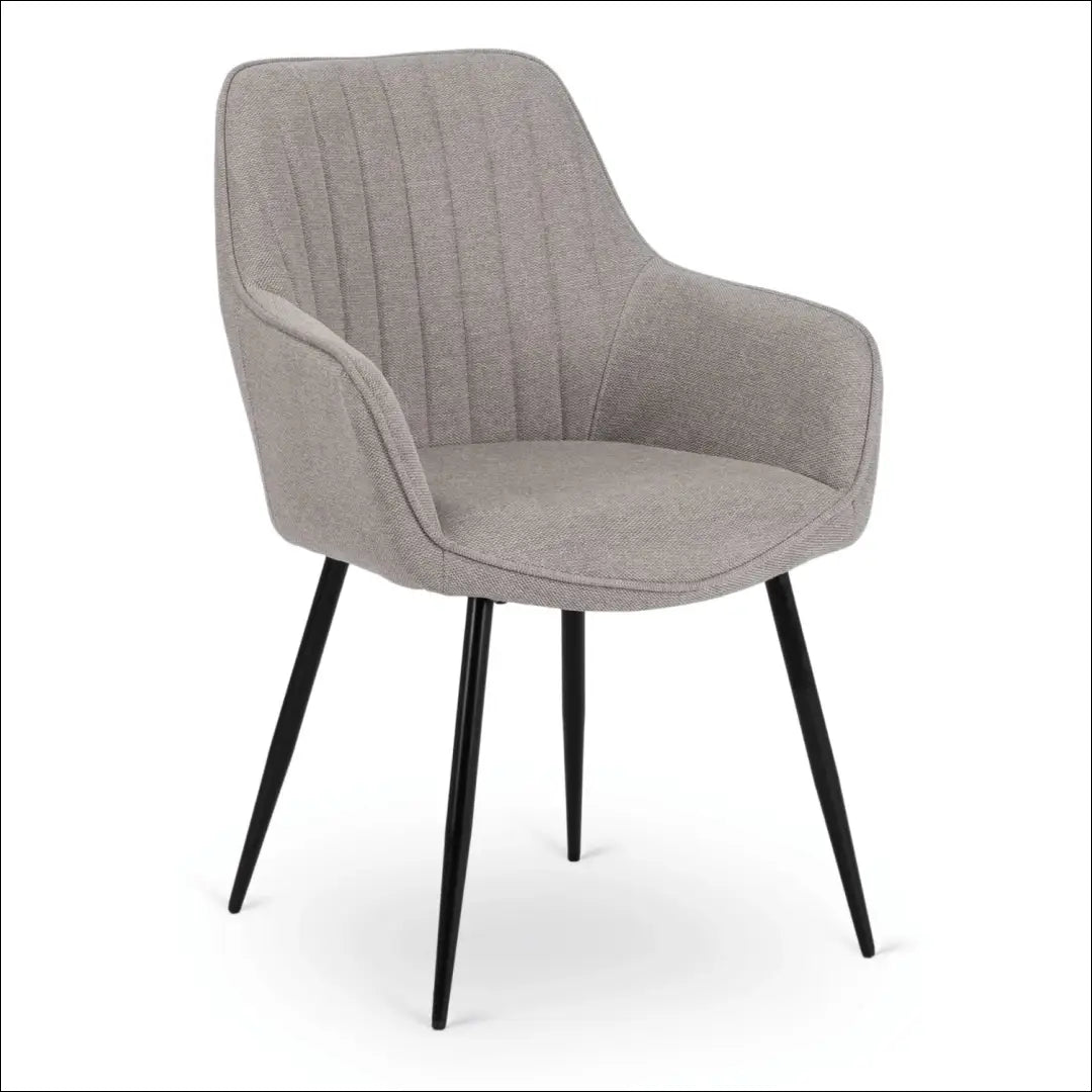 Kėdė su audiniu pilkos spalvos TE803 - €73 Save 15% 50-100, __label:Pristatymas 5-14 d.d., elite, Krzesła, spalva-pilka