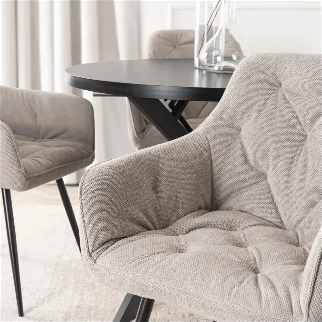 Kėdė su audiniu pilkos spalvos TE831 - €71 Save 15% 50-100, __label:Pristatymas 5-14 d.d., elite, spalva-pilka,