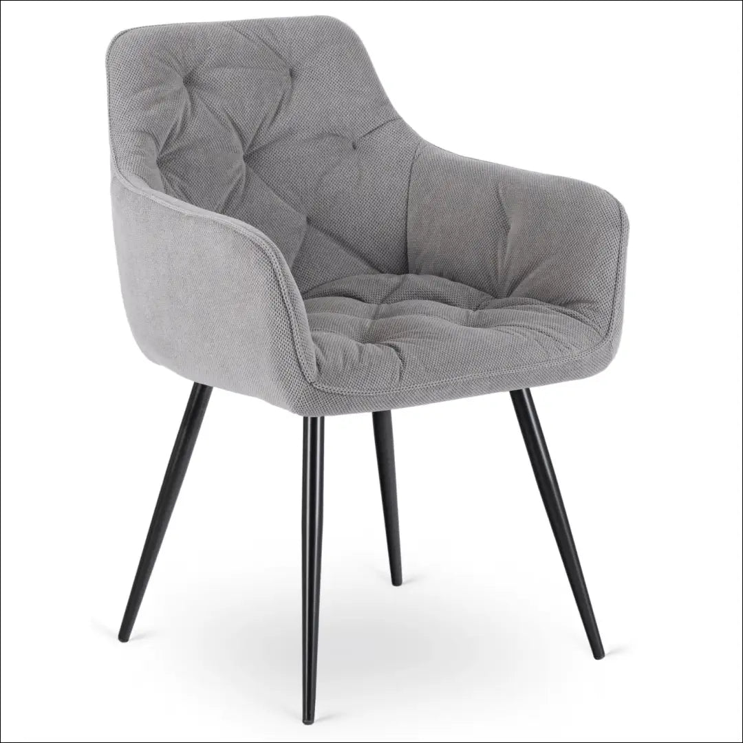 Kėdė su audiniu pilkos spalvos TE831 - €71 Save 15% 50-100, __label:Pristatymas 5-14 d.d., elite, spalva-pilka,