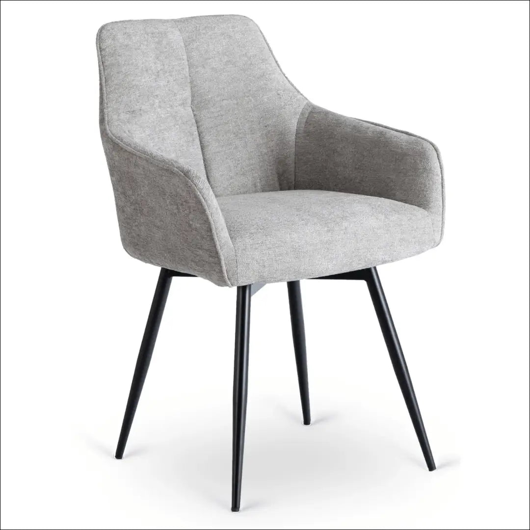Kėdė su audiniu pilkos spalvos TE839 - €74 Save 15% 50-100, __label:Pristatymas 5-14 d.d., elite, Krzesła, uzsakomi