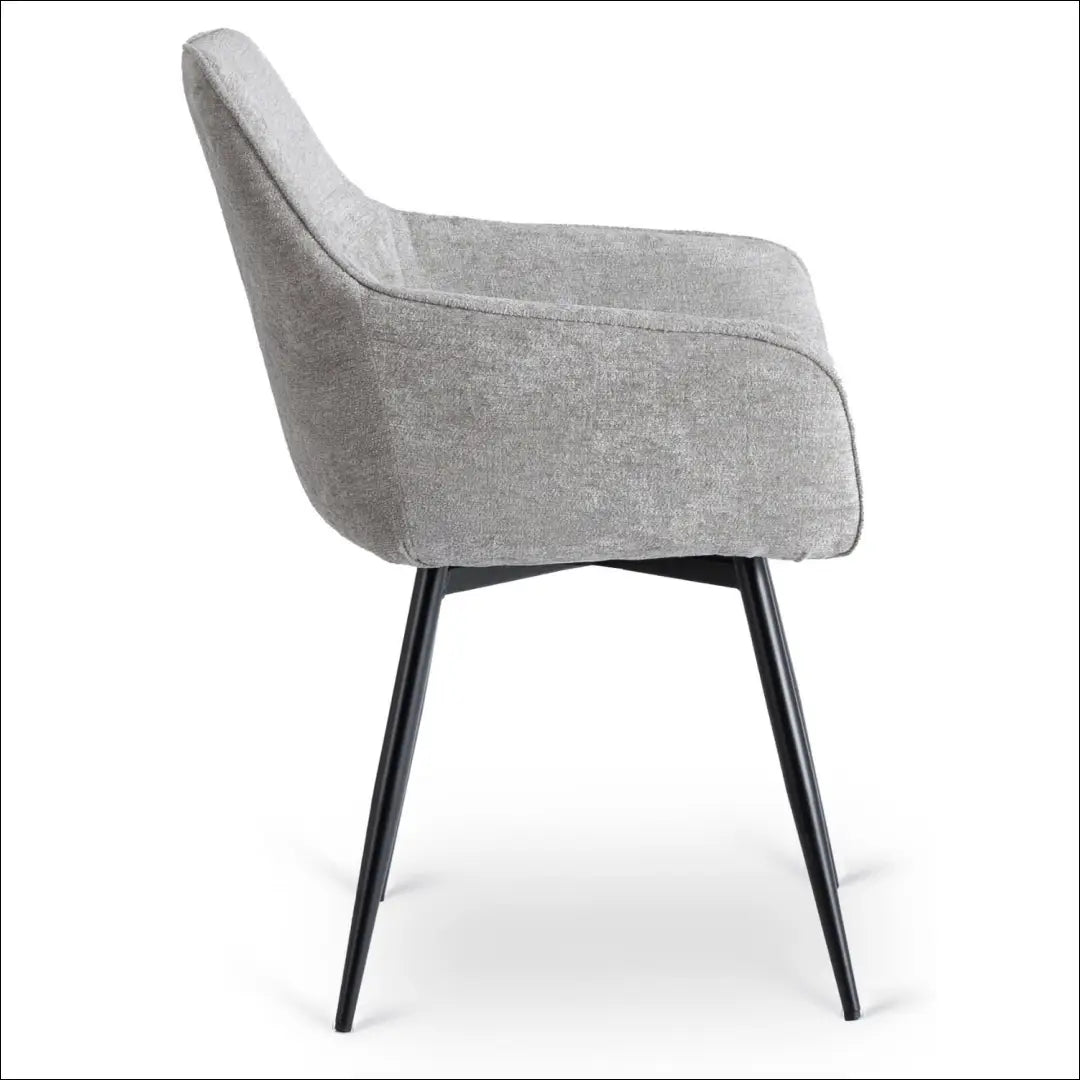 Kėdė su audiniu pilkos spalvos TE839 - €74 Save 15% 50-100, __label:Pristatymas 5-14 d.d., elite, Krzesła, spalva-pilka