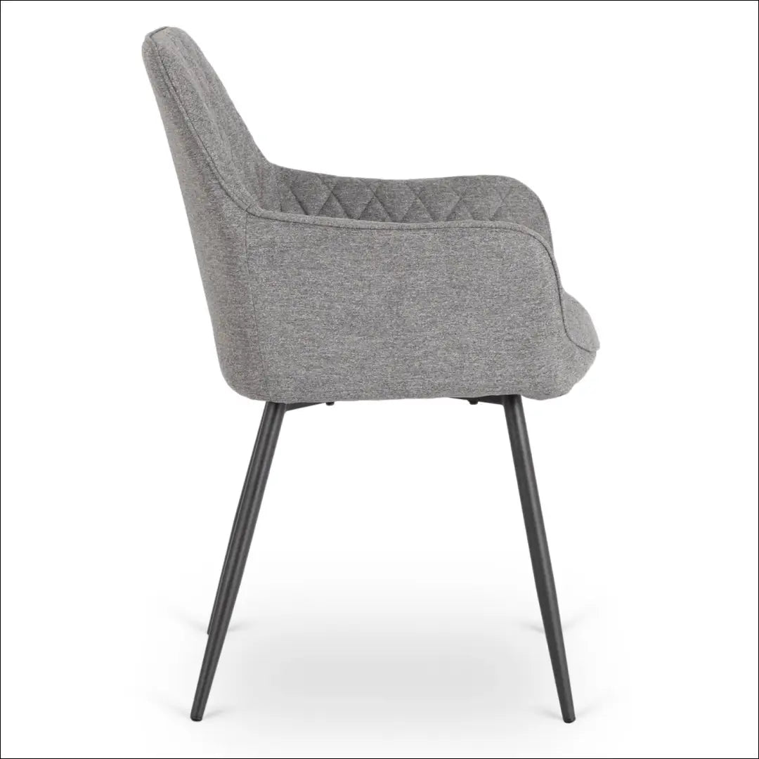 Kėdė su audiniu pilkos spalvos TE916 - €53 Save 15% 50-100, __label:Pristatymas 5-14 d.d., elite, Krzesła, spalva-pilka